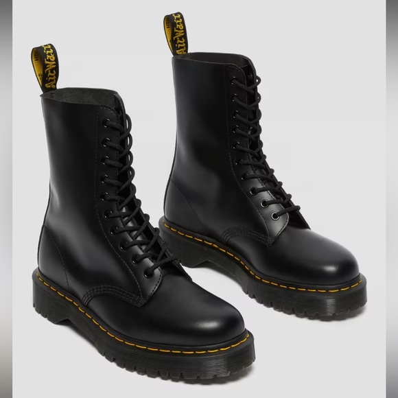 DOC MARTENS smooth leather mid calf boots - Picture 9 of 13